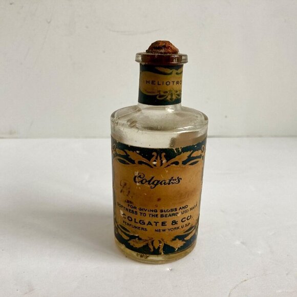 Antique Colgate's Brillantine Heliotrope Gives Gloss to Beard & Hair Vintage - Picture 1 of 7